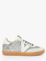 Sneakers Berlin Uit Leder Victoria Zilver women 1126223