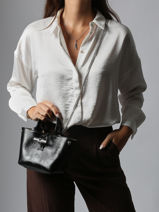 Longchamp Le roseau rock Cross bodytas Zwart-vue-porte