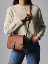 Cross Body Tas Grained Miniprix Bruin grained F3601-vue-porte