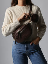 Heuptasje Lulu castagnette Bruin zip YSALINE-vue-porte