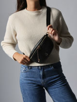 Heuptasje Lulu castagnette Zwart zip ZINH-vue-porte