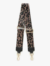 Schouderriem Milano Bruin caviar - CA25LGOB