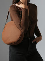 Schoudertas Anna Leder Nathan baume Bruin nathan 9-vue-porte