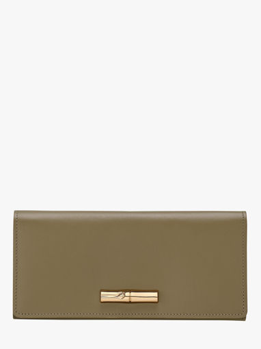 Longchamp Le roseau sleek Portefeuille Groen