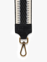 Schouderriem Milano Zwart velvet VE25LIOV-vue-porte