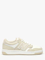 Sneakers Uit Leder New balance Wit boy BB480LBB