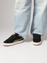 Sneakers Uit Leder Puma Zwart women 40486201-vue-porte