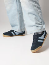 Sneakers Apollo Uit Leder Gola Blauw women CLB777-vue-porte