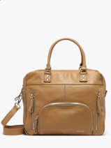 Handtas Vintage Leder Nat et nin Beige vintage MACY