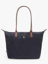 Schoudertas A4 Formaat Popette Nylon Tommy hilfiger Blauw popette AW17711