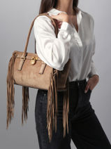 Schoudertas Hamilton Michael kors Beige hamilton F5ANXT0S-vue-porte