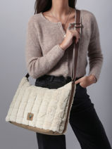 Cross Body Tas Quadri Le voyage en panier Beige quadri AHP272-vue-porte