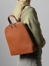 Rugzak Miniprix Bruin grained F2547-vue-porte