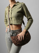 Cross Body Tas Leopard Miniprix Bruin leopard L-vue-porte