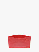 Longchamp Longchamp pocket croco Kredietkaarthouder Rood-vue-porte