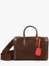 Bowlingtas M Bcbg Su�de Leder Lancel Bruin bcbg A13693