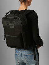 Bergen Pro Cord - Rugzak 1 Compartiment Met 15" Laptopvak Kapten and son Zwart cord BERGENPC-vue-porte