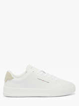 Sneakers Uit Leder Tommy hilfiger Wit men 536702X