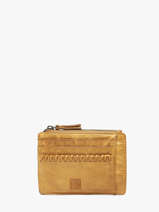 Kaarthouder Heritage Leder Biba Geel heritage WIN8L