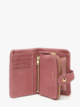 Portefeuille Leder Nat et nin Roze vintage JOYCE-vue-porte