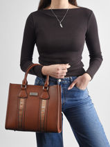 Handtas Clarence Ted lapidus Bruin clarence AV51101-vue-porte