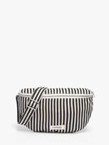 Belt Bag Custine Striped Gerecycleerd Katoen Rivedroite Zwart spring striped CUSTSTRI