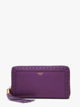 Portefeuille L Premier Flirt Leder Lancel Violet premier flirt A10111