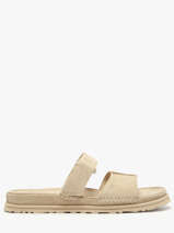 Slippers Uit Leder Ugg Beige women 1178590