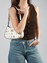 Schoudertas Emelie Logo Guess Wit emelie logo GM992818-vue-porte