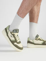 Sneakers Uit Leder Lacoste Groen men 1SMA0100-vue-porte