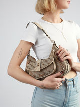 Schoudertas Jessa Guess Bruin jessa JG836218-vue-porte