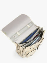 Boekentas 3 Compartimenten Cameleon Beige vintage north PBVWCA41-vue-porte