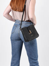 Cross Body Tas Milano Leder Lancaster Zwart milano horizon sophie 47-vue-porte