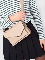 Cross Body Tas Zo Leder Lancaster Beige zoe 10-vue-porte