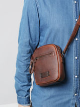 Herenpocket Wylson Bruin hanoi 1-vue-porte