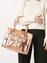 Shoppingtas Vintage Leder Paul marius Goud vintage M-vue-porte