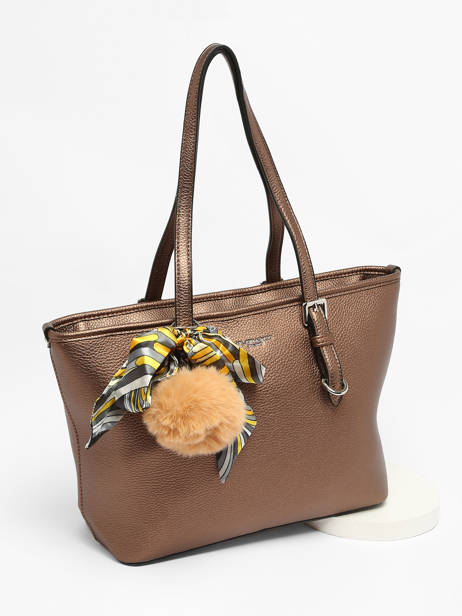 Schoudertas Grained Miniprix Bruin grained F2531 ander zicht 2