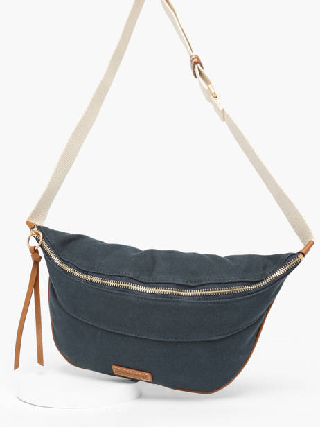 Heuptasje Le Cabas Katoen Vanessa bruno Blauw cabas 1V40902 ander zicht 2
