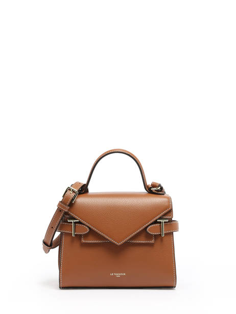 Cross Body Tas S Emily Grain Leder Le tanneur Bruin emily TEMI1006