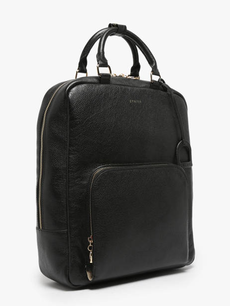 Business Rugzak Tradition A4 Formaat Leder Etrier Zwart tradition ETRA037B ander zicht 2