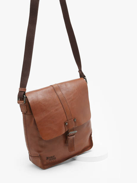 Cross Body Tas Basilic pepper Bruin traveler BTRA04 ander zicht 3