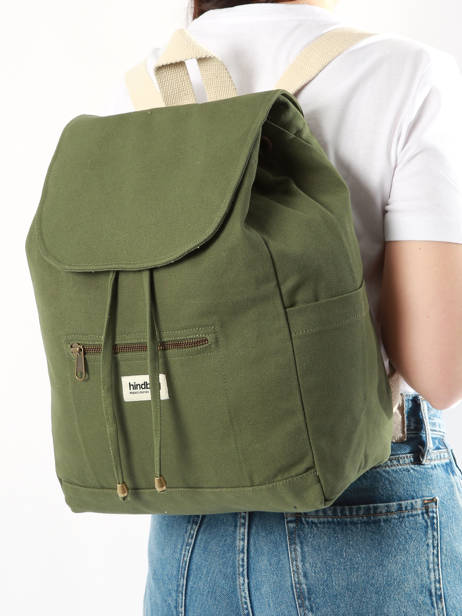 Rugzak Eliot Katoen Hindbag Groen best seller ELIOT ander zicht 1
