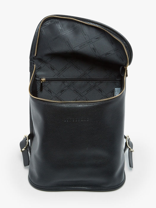 Longchamp Le foulonné Rugzak Zwart