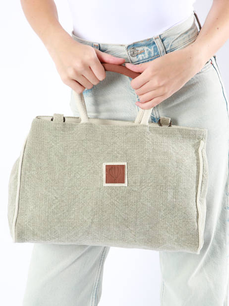 Handtas Naturel Le voyage en panier Bruin naturel PM807 ander zicht 1