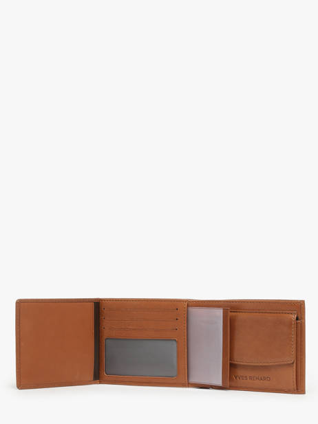 Portefeuille Bovino Leder Yves renard Bruin bovino 1907 ander zicht 2