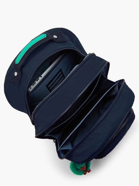 Rugzak 2 Compartimenten Kipling Blauw back to school KI4053 ander zicht 3