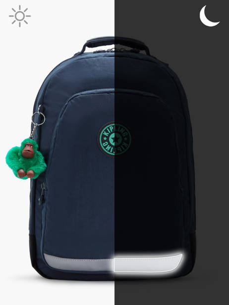 Rugzak 2 Compartimenten Kipling Blauw back to school KI4053 ander zicht 5