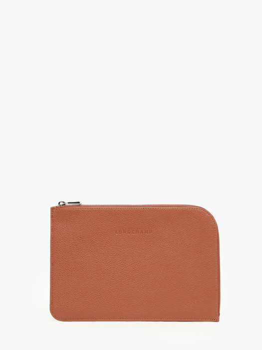 Longchamp Le foulonné Clutch Bruin