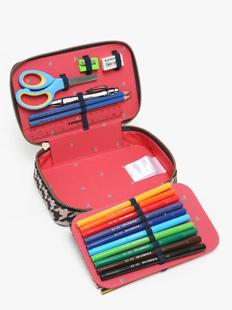 Gevulde Pennenzak 1 Compartiment Jeune premier Blauw daydream girls G ander zicht 2