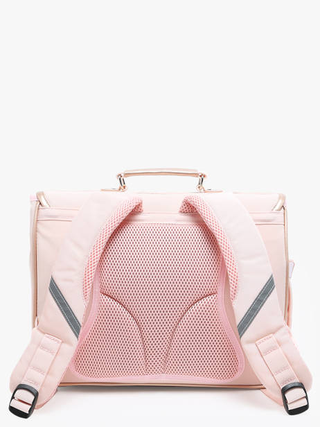 Boekentas 2 Compartimenten Caramel et cie Roze boheme FI ander zicht 4